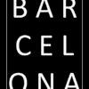Tuinposter Barcelona zwart